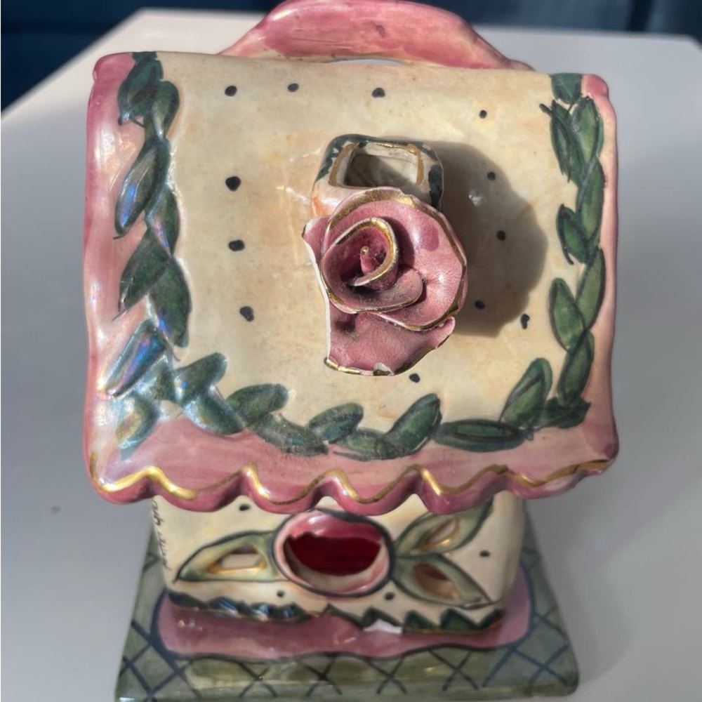 Vintage Blue Sky “Joy” Candle House - Picture 4 of 7
